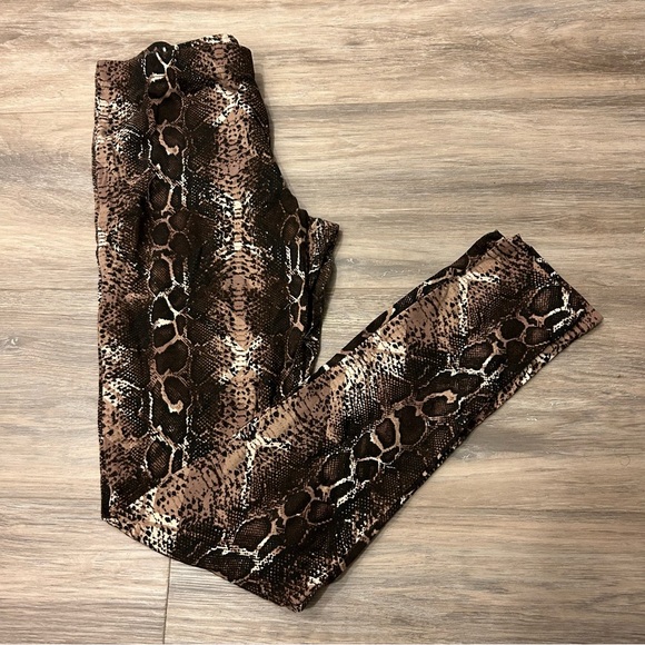 Snakeskin snake print leggings - Picture 1 of 2